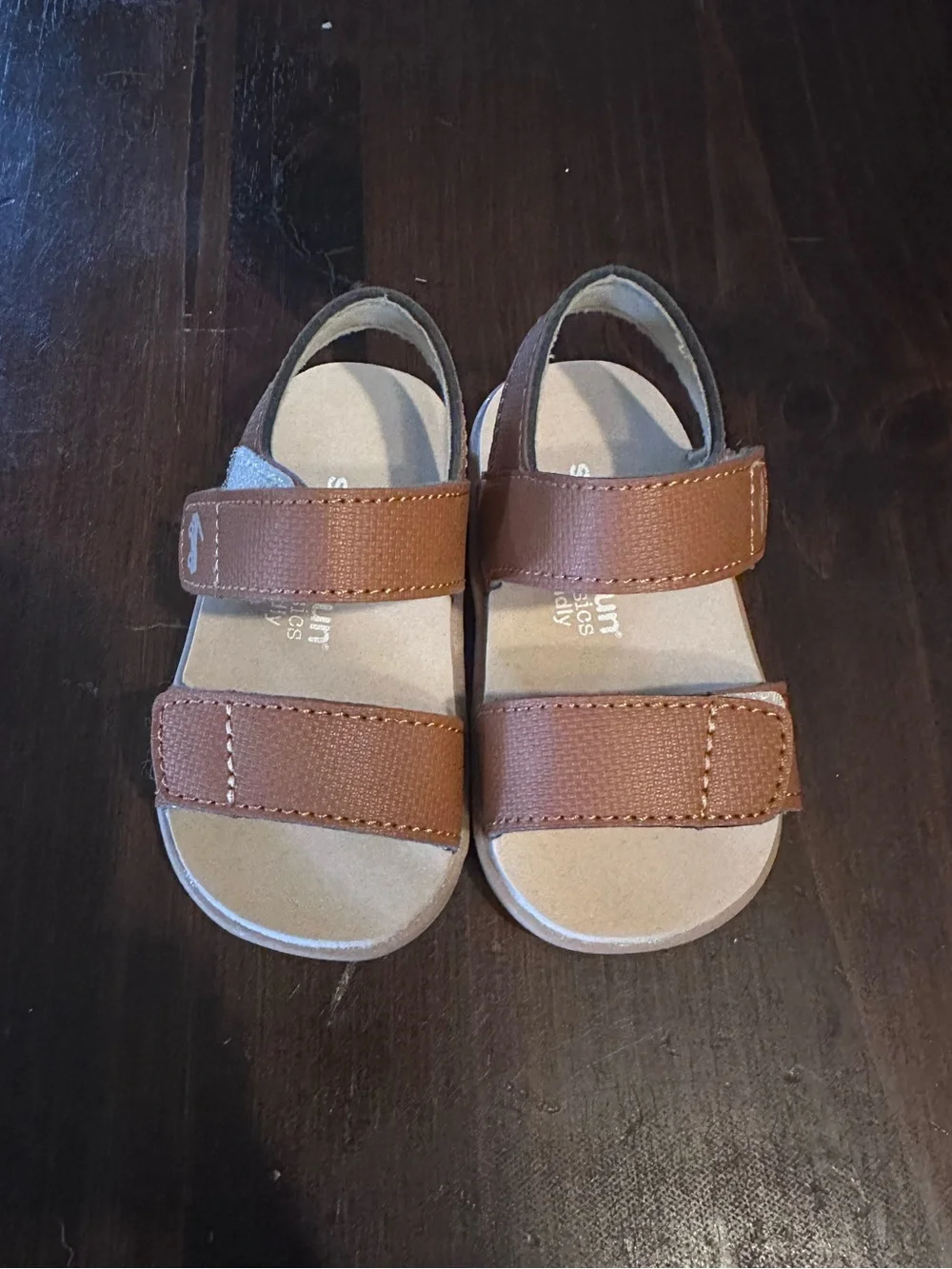 See Kai Run Brown Velcro Strap Sandals Toddler Size 4